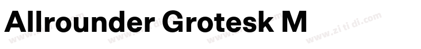 Allrounder Grotesk M字体转换